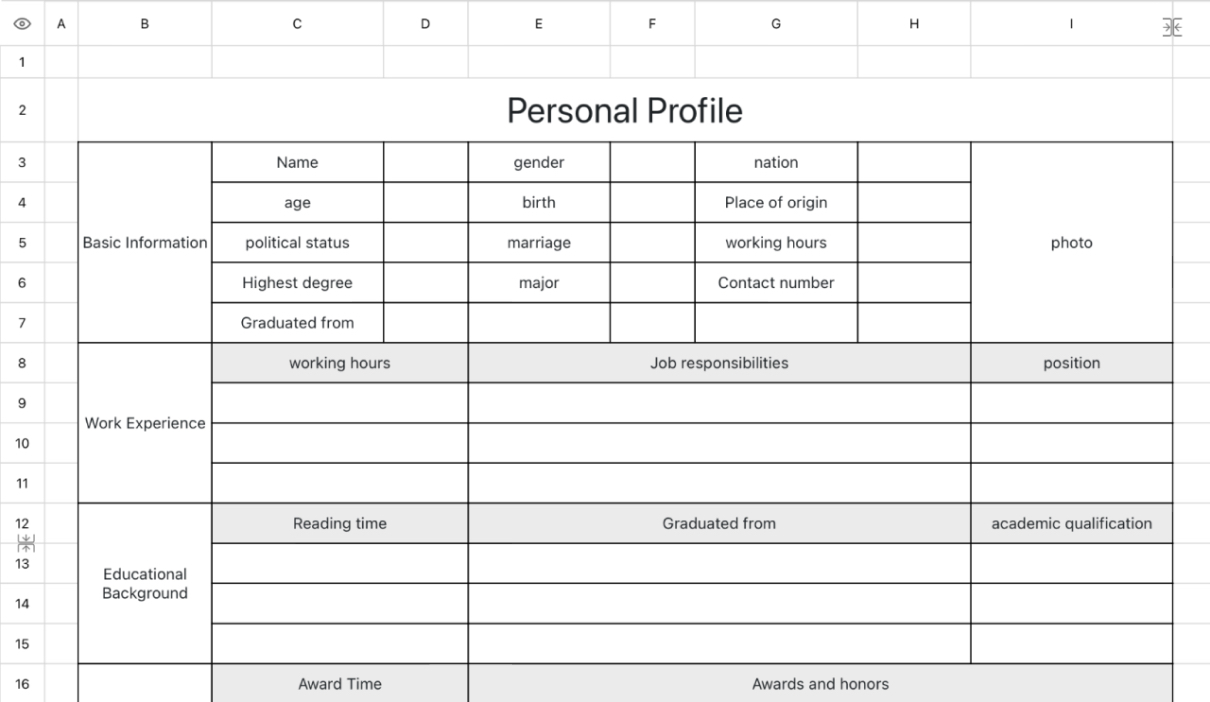 Personal Resume Universal